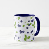 Mug Myrtilles Fleurs de Myrtille Feuillage (Devant droit)