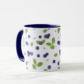 Mug Myrtilles Fleurs de Myrtille Feuillage (Devant gauche)