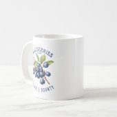 Mug Myrtilles Vintage – Fruit Botanique (Devant gauche)