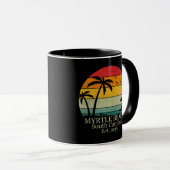 Mug Myrtle Beach Caroline du Sud vintage (Devant droit)