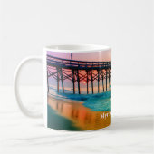 Mug Myrtle Beach, Sunset en Caroline du Sud au quai (Gauche)