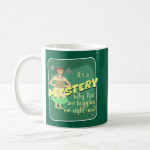 Mug Mystère Amusant Snarky Retro Reader Femme au foyer