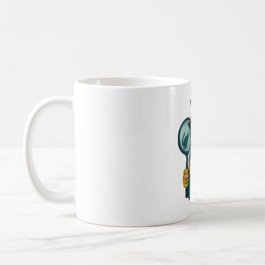 Mug Mystère de chat détective (Gauche)