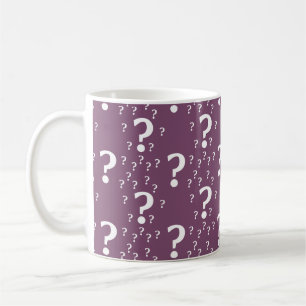 Mug Mystère question marque énigme puzzle mauve
