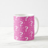 Mug Mystère question marque énigme puzzle rose (Devant droit)