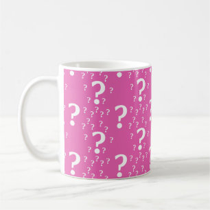 Mug Mystère question marque énigme puzzle rose