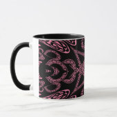 Mug Mystère rose monogramme gothique K (Gauche)