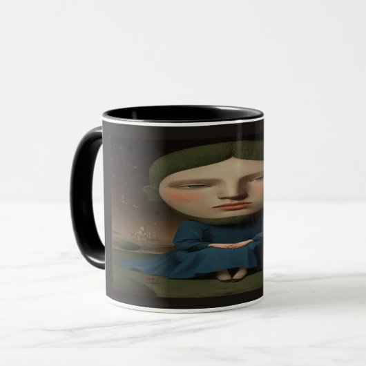 Mug Mysterious Renaissance Portrait Surreal Citadel Mu (Devant gauche)