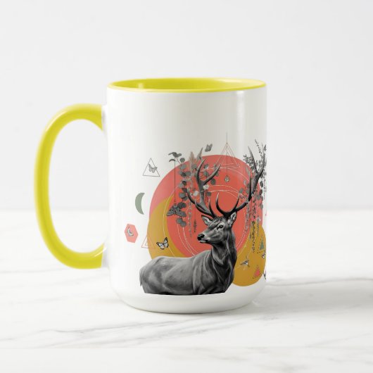 Mug Mystic Deer Collage (Gauche)
