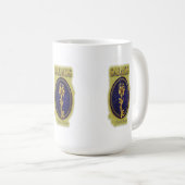 Mug Mystic Golden Key & Bloom: Elegant Logo Design Cof (Devant droit)