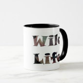 Mug Mystic Howling Wolf Silhouette deux tons muet (Devant droit)