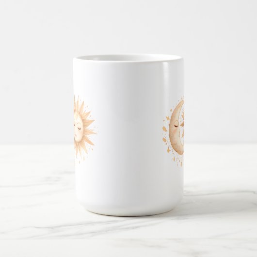 Mug Mystic Moon and Sun Celestial Boho Style (Centre)