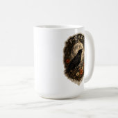 Mug Mystic Raven Under Moon Dark Celestial Aesthetic (Devant droit)