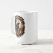 Mug Mystic Raven Under Moon Dark Celestial Aesthetic (Devant gauche)