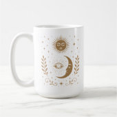 Mug Mystical Midnight Moon & Stars Third Eye Unisex (Gauche)