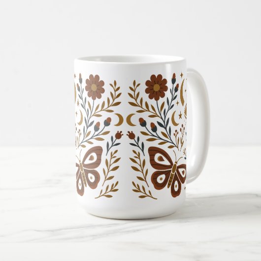 Mug Mystical Moth and Moon (Devant droit)