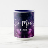 Mug Mystical Purple Galaxy Crescent Moon Celestial (Centre)