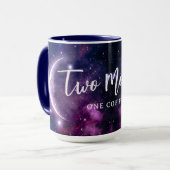 Mug Mystical Purple Galaxy Crescent Moon Celestial (Devant gauche)