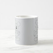 Mug Mystique Conception d'Art Abstrait Sombre | Modern (Centre)