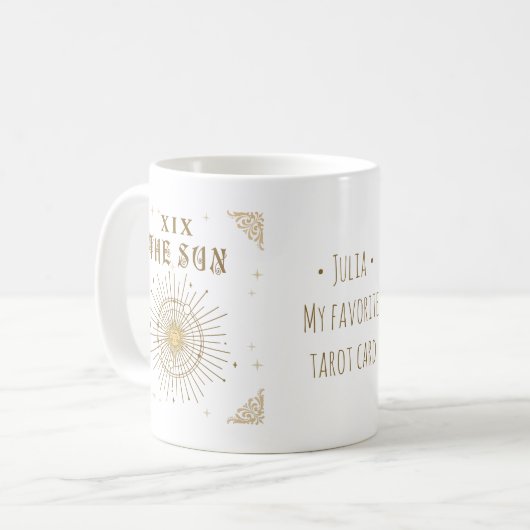 Mug Mystique G Fortune Tarot Le Soleil Halloween gothi (Devant gauche)