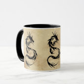 Mug Mythique Dragon Tribal, Année du Dragon Design (Devant gauche)