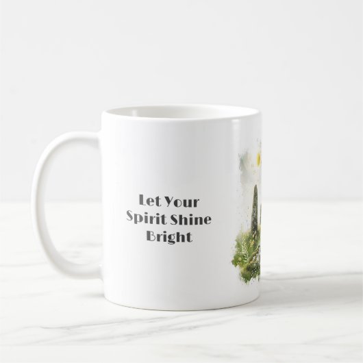 Mug Mythologie celtique et symboles du soleil Litha (Gauche)