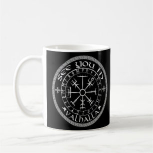 Mug Mythologie Norse Voir À Valhalla Vegvisir Vikin