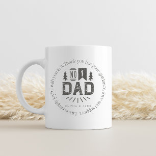 Mug N ° 1 Papa Vintage Cercle Personnalisé Nom perso
