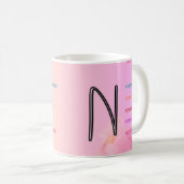 Mug "N" initial (11oz) (Devant droit)