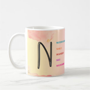 Mug "N" initial (11oz)
