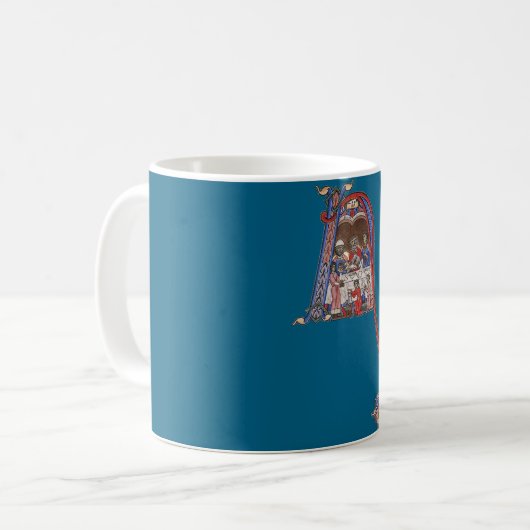 Mug N initial éclairé (Devant gauche)