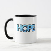 Mug NA Addiction Recovery Blue Service Symbole Hope (Gauche)