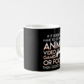 Mug N'a pas des jeux vidéo d'Anime que la nourriture (Devant gauche)