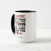 Mug N'a pas voulu pousser vos boutons de citation sarc (Devant gauche)