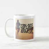 Mug N'abandonnez jamais - Exécution de l'entraînement  (Gauche)