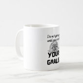Mug N'abandonnez pas avant d'atteindre vos objectifs - (Devant gauche)