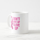 Mug N'abandonnez pas le gant de la boxe de sensibilisa (Devant gauche)