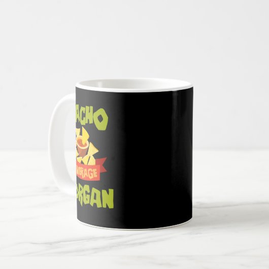 Mug Nacho Average Morgan Funny Birthday Personalized N (Devant gauche)