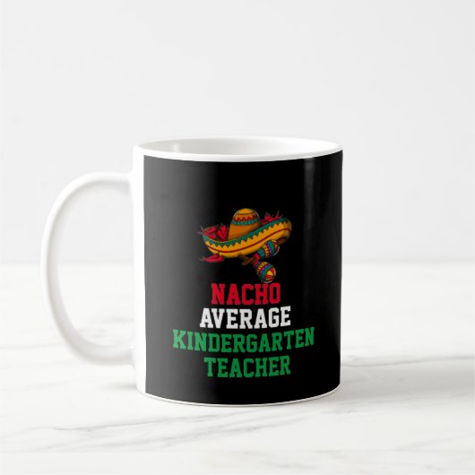 Mug Nacho Consommation moyenne d'enseignant de materne (Gauche)