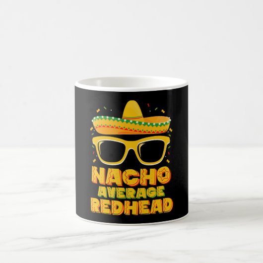 Mug Nacho Moyenne Cheveux rouges Cinco De Mayo Mexicai (Centre)