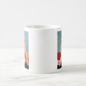 Mug Nage vintage - maillot de bain jaune (Centre)