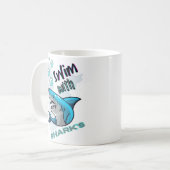 Mug nager avec des requins (Devant gauche)