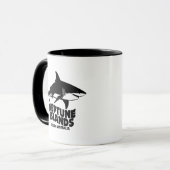 Mug Nager avec des requins blancs des îles Neptune (Devant gauche)