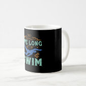 Mug Nager - Vivre longtemps et nager (Devant droit)