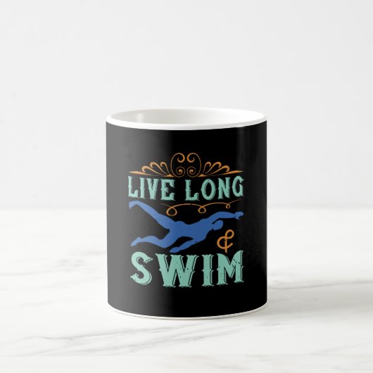 Mug Nager - Vivre longtemps et nager (Centre)