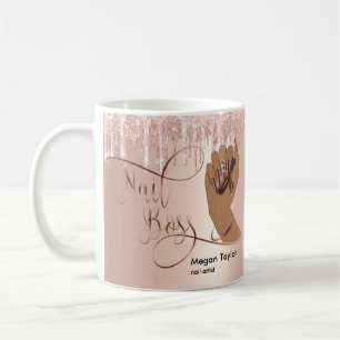 Mug Nail Boss, cadeau pour manucure du technicien en o