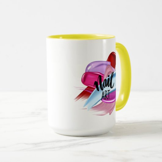 MUG NAILS SALON QUOTE STYLE (Devant droit)