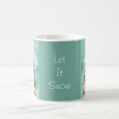 Mug Nain de Noël cosy Turquoise & Or (Centre)