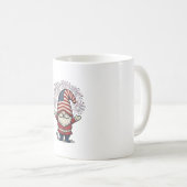 Mug Nain Patriote Feu d'Artifice Conception Vectoriell (Devant droit)