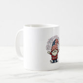 Mug Nain Patriote Feu d'Artifice Conception Vectoriell (Devant gauche)